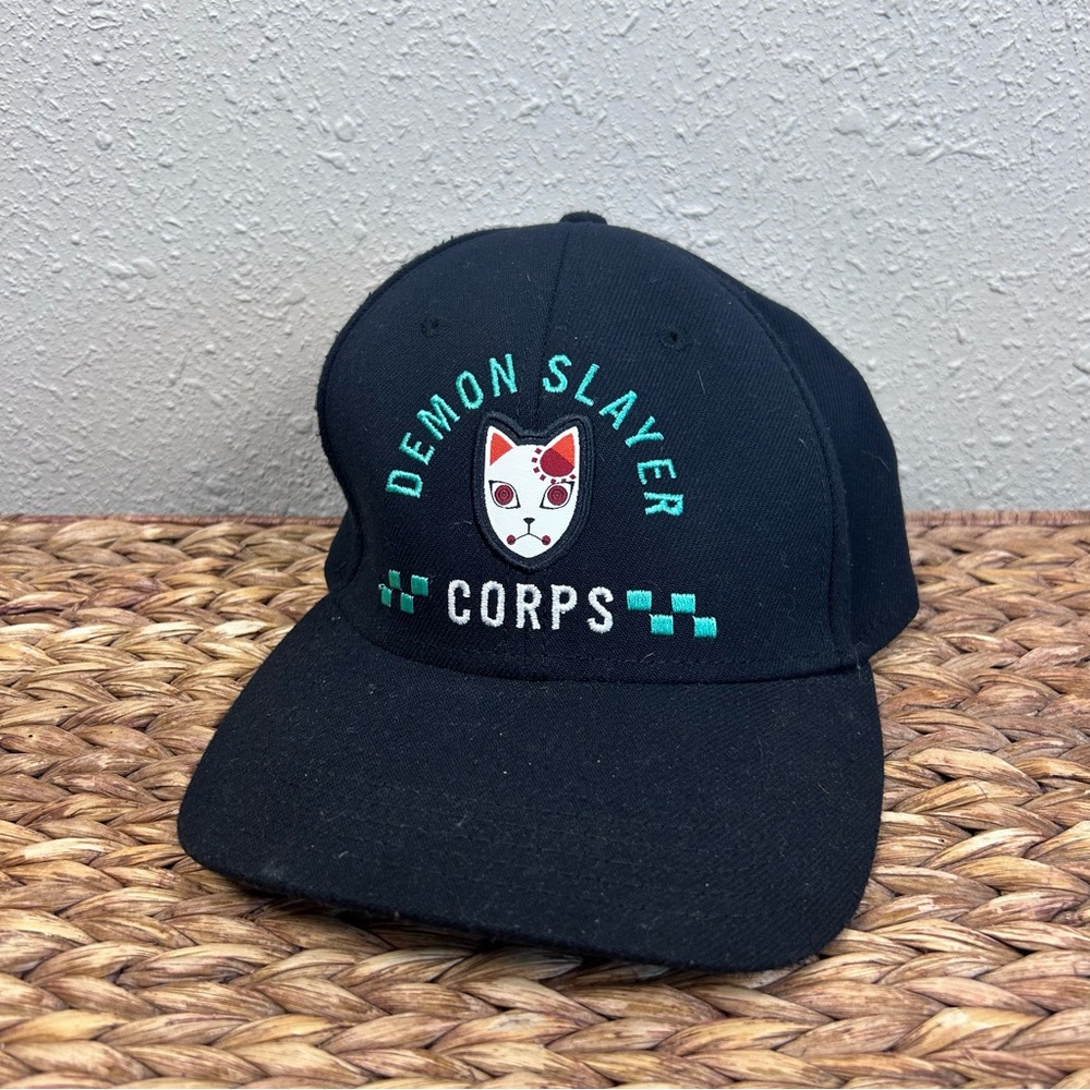 Bioworld Elite Flex Demon Slayer Corps Cat Anime Snapback Baseball Cap